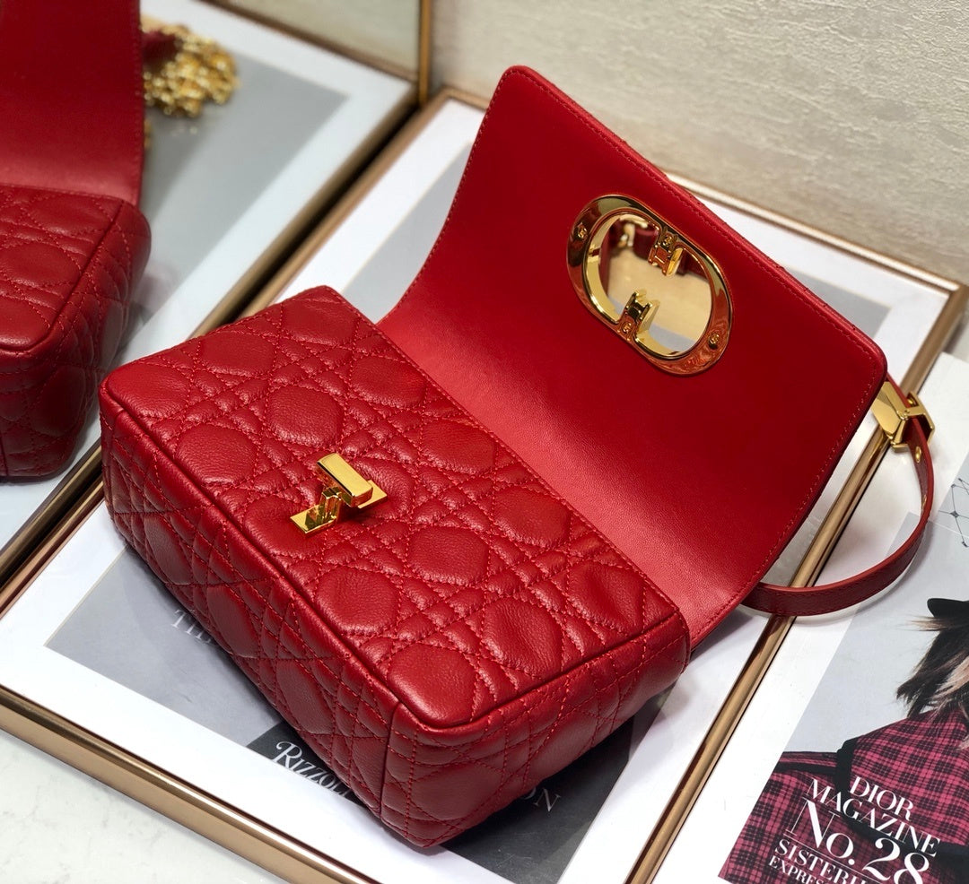 GLAMI Small Caro Bag Red For Women, WomenÃ¢â‚¬â„¢s Handbags, Shoulder Bags, Crossbody Bags 20cm/8in CD