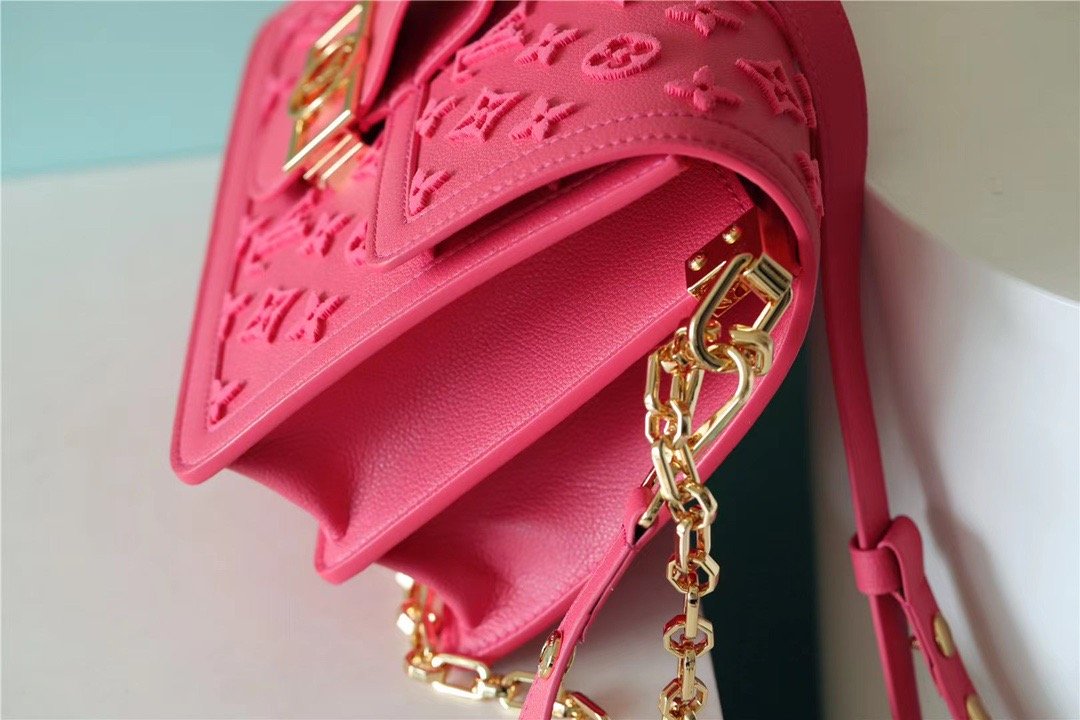 LV Mini Dauphine Monogram GlamIuo Pink For Women,  Shoulder And Crossbody Bags 18.5cm/7.3in LV M20747