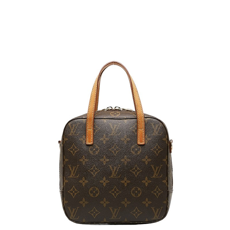 Louis Vuitton Monogram Spontaneous Handbag Shoulder Bag 2WAY M47500 Brown PVC Leather  Louis Vuitton