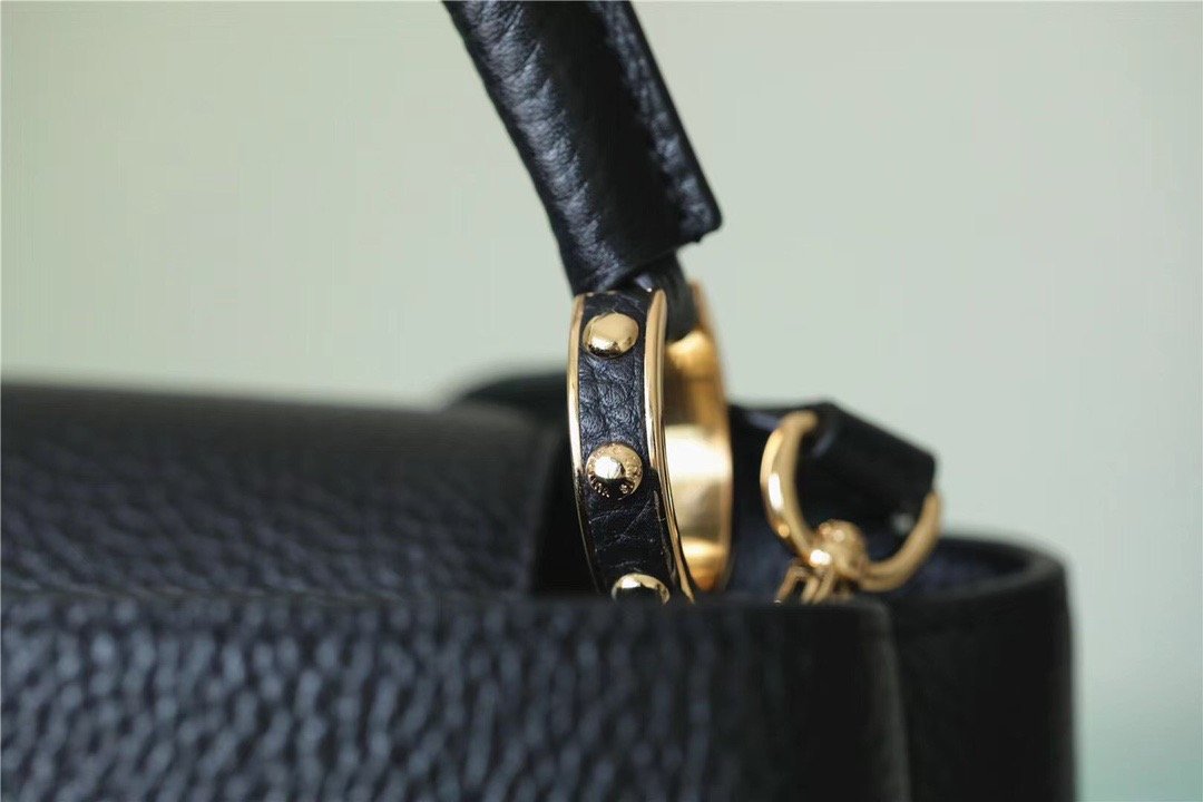 LV Capucines GLAMI Taurillon Black For Women,  Shoulder And Crossbody Bags 21cm/8.3in LV