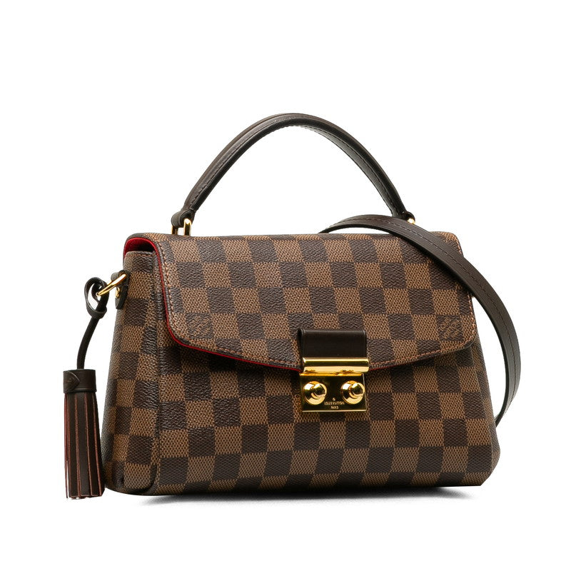 Louis Vuitton Louis Vuitton Damière N53000 Handbag PVC/Leather Brown