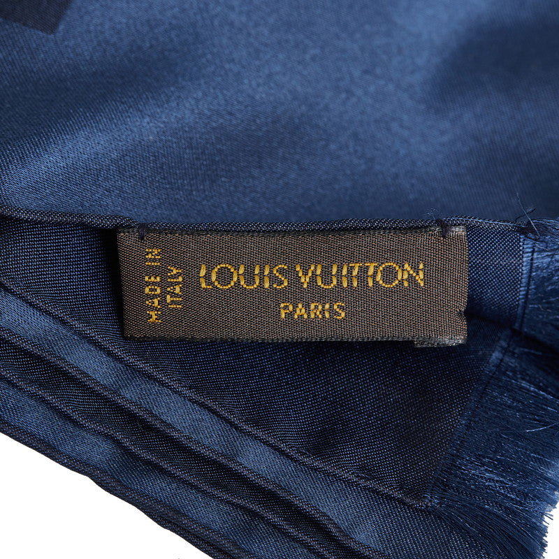 Louis Vuitton Monogram Band All-in-LV Scarf M77002 Brown Multicolor Silk  Louis Vuitton