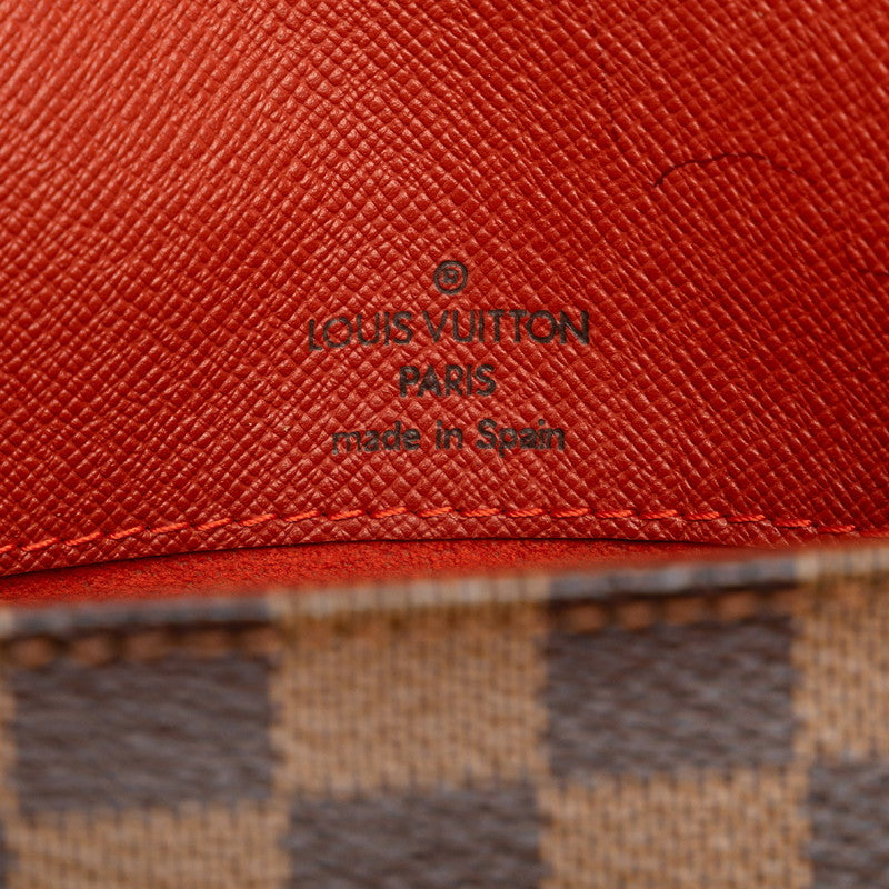 Louis Vuitton Damier Shoulder Bag Ebene Brown Women's N51300