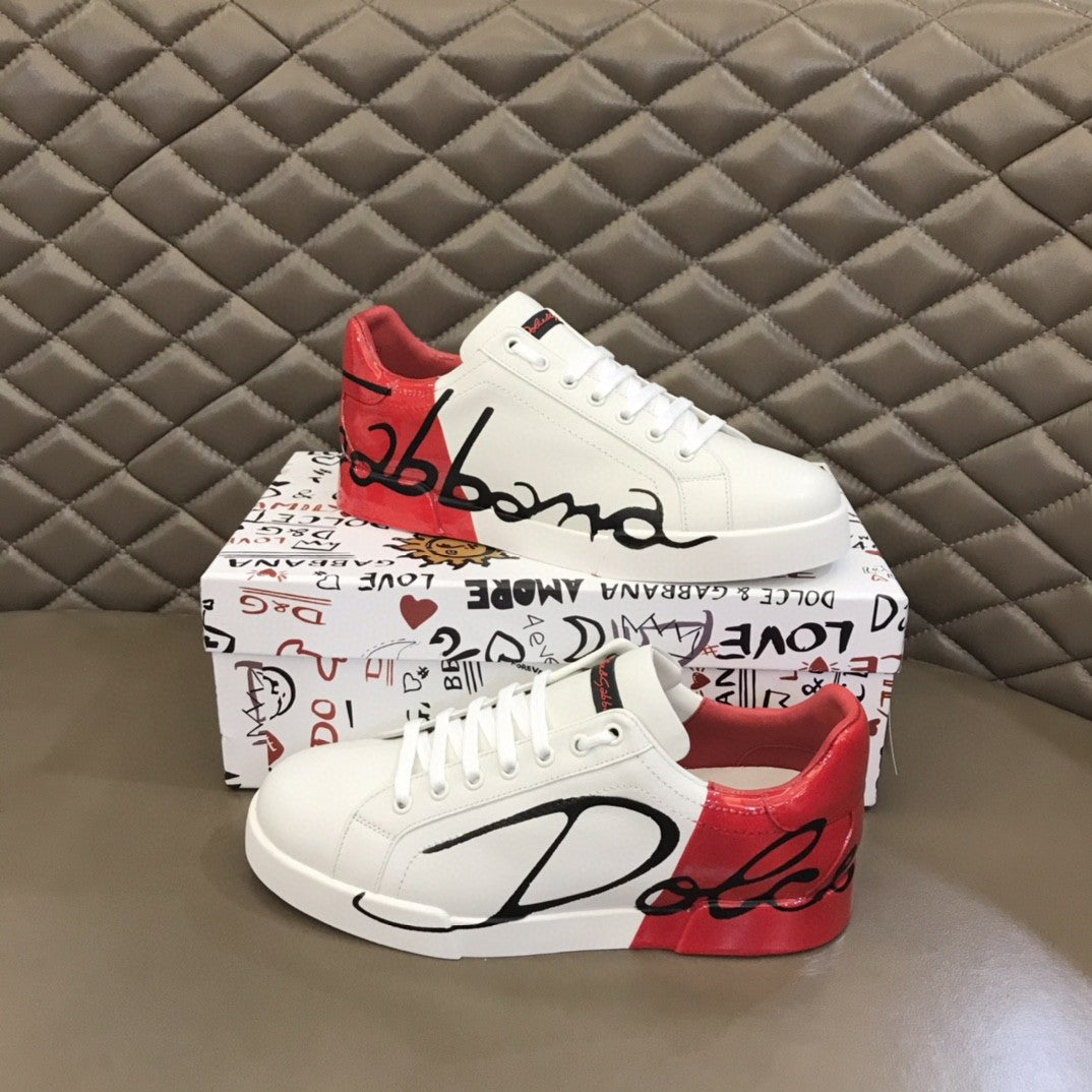 GLAMI Portofino Sneakers White/Red For Men GLAMI Shoes