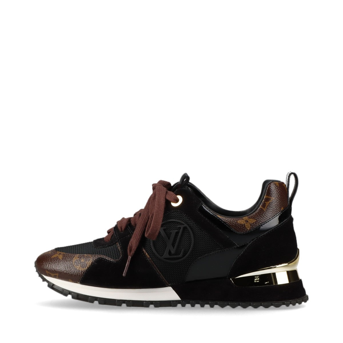 Louis Vuitton Runwayline 18 Years MeshLeather Trainers 37.5  Black×Brown CL0188 Monogram  Bag