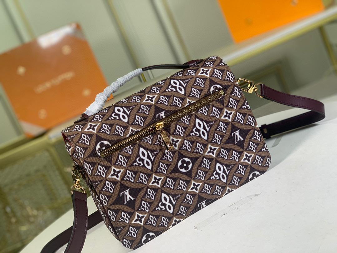 LV Pochette Metis MM Jacquard SinGLAMI 1854 Brown For Women,  Shoulder And Crossbody Bags 9.8in/25cm LV
