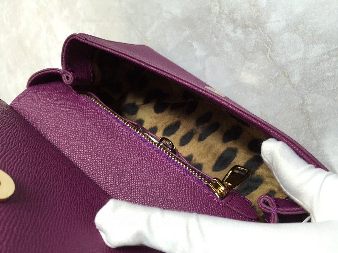 GLAMI MeGLAMIum Sicily Handbag In Dauphine Violet For Women 10.2in/26cm GLAMI