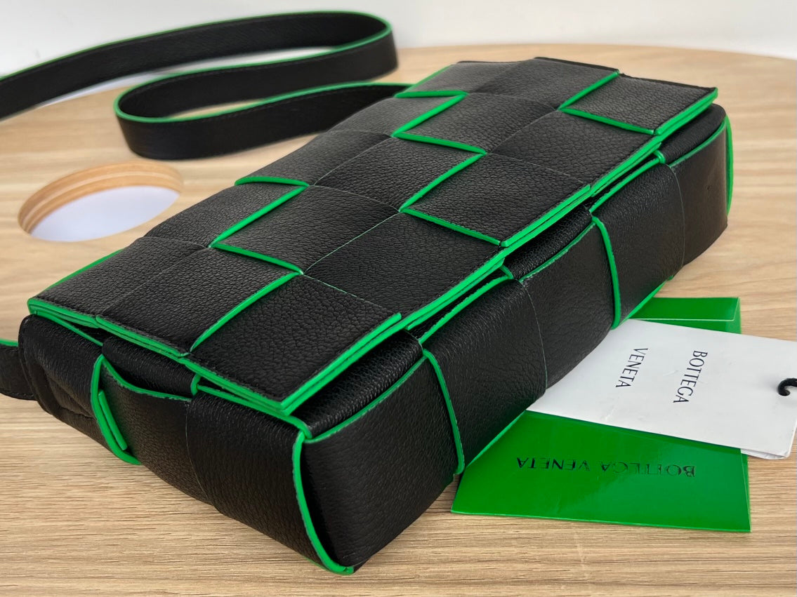 GLAMI Cassette Bag Black And Green, For Women, Bags 9.1in/23cm