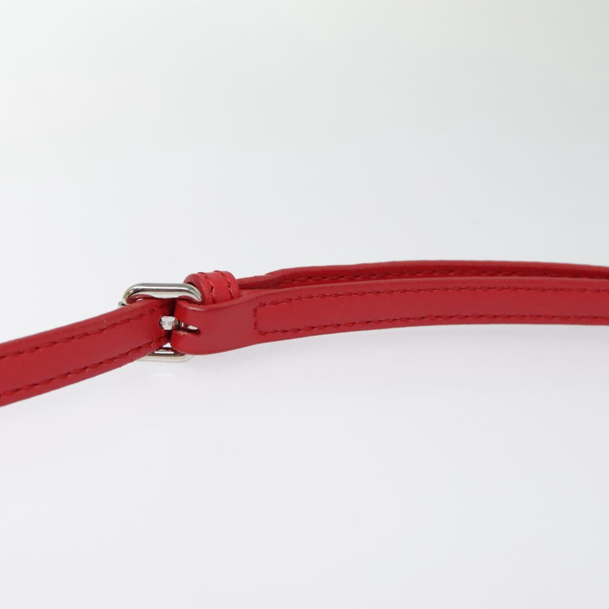 FENDI Shoulder Bag straw Beige Red 8M0354 90505