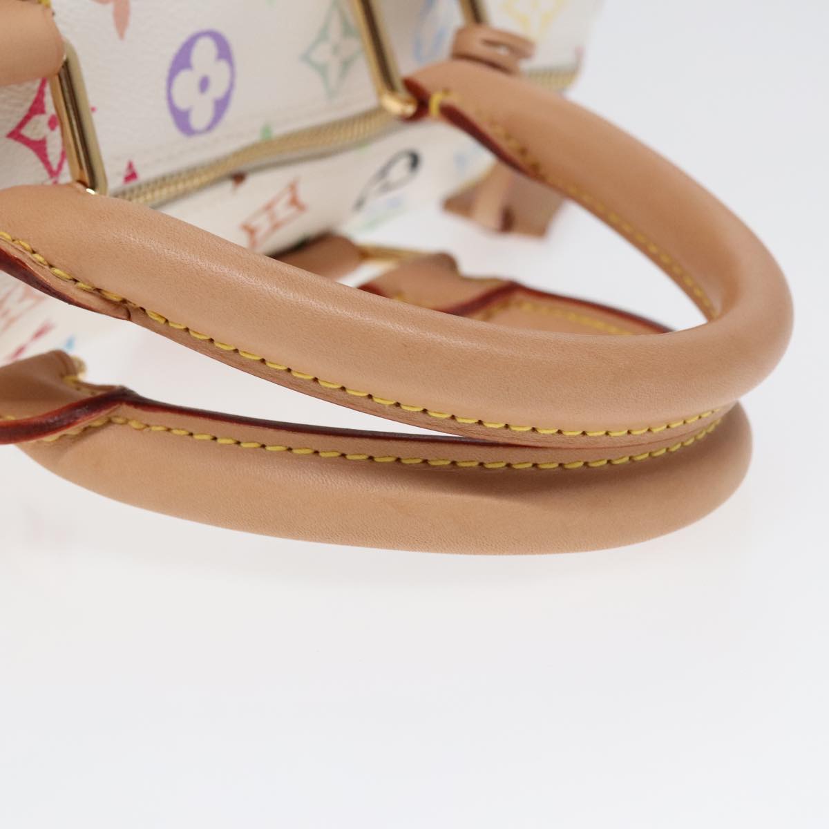 LOUIS VUITTON Monogram Multicolor Speedy 30 Hand Bag White M92643 LV 90665A