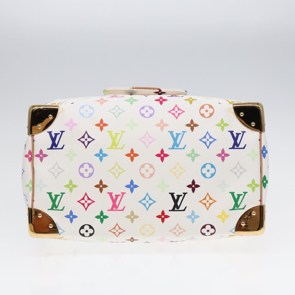 LOUIS VUITTON Monogram Multicolor Speedy 30 Hand Bag White M92643 LV 90665A
