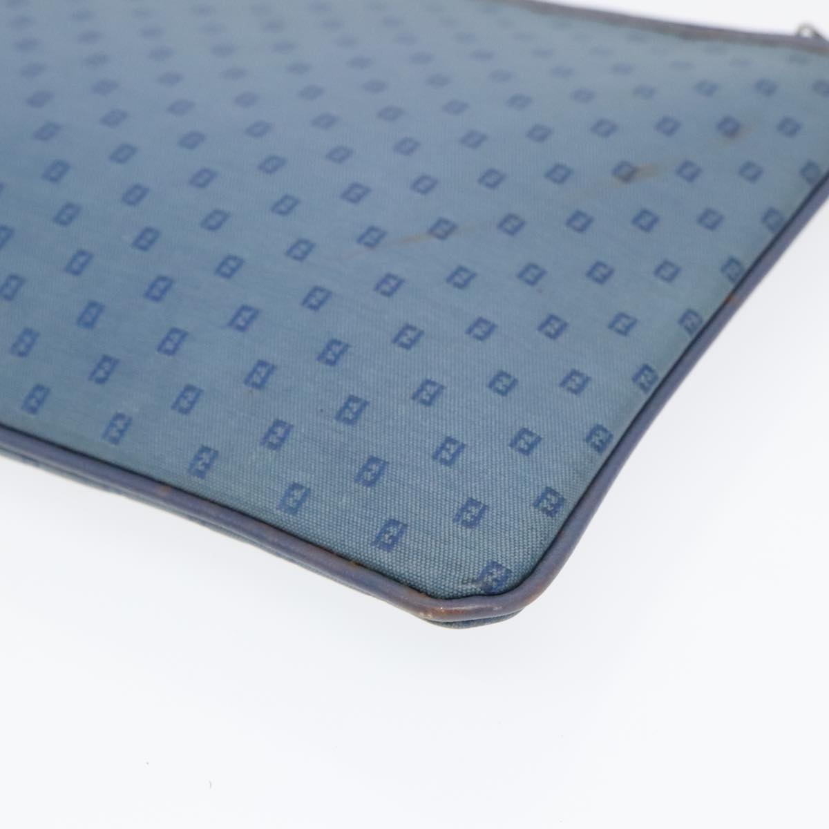 FENDI Clutch Bag PVCCanvas Blue 90806