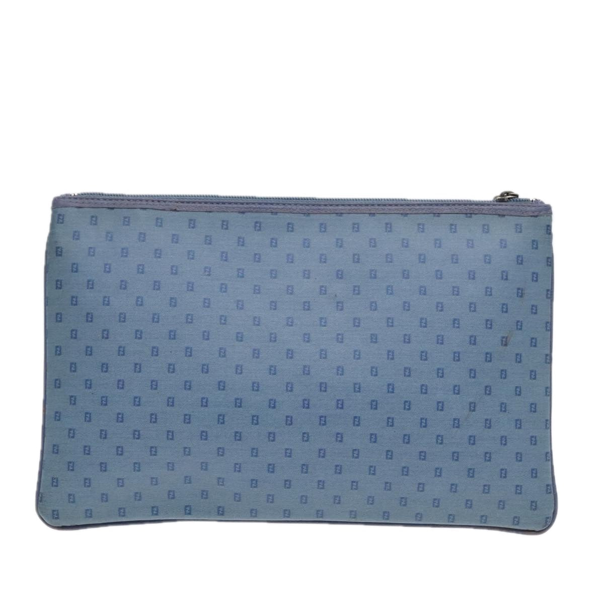 FENDI Clutch Bag PVCCanvas Blue 90806