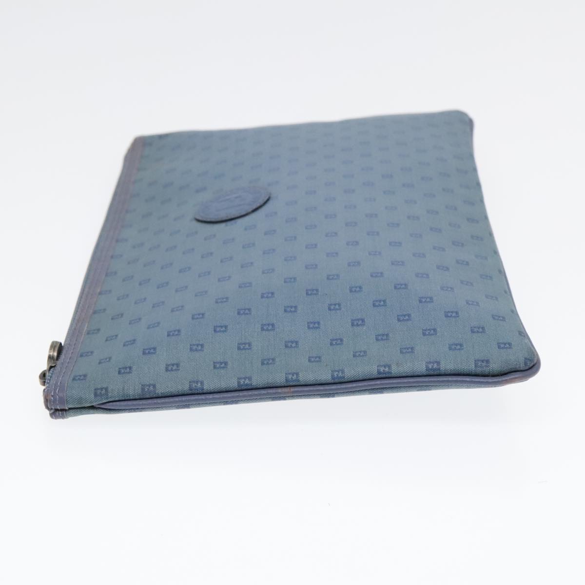 FENDI Clutch Bag PVCCanvas Blue 90806