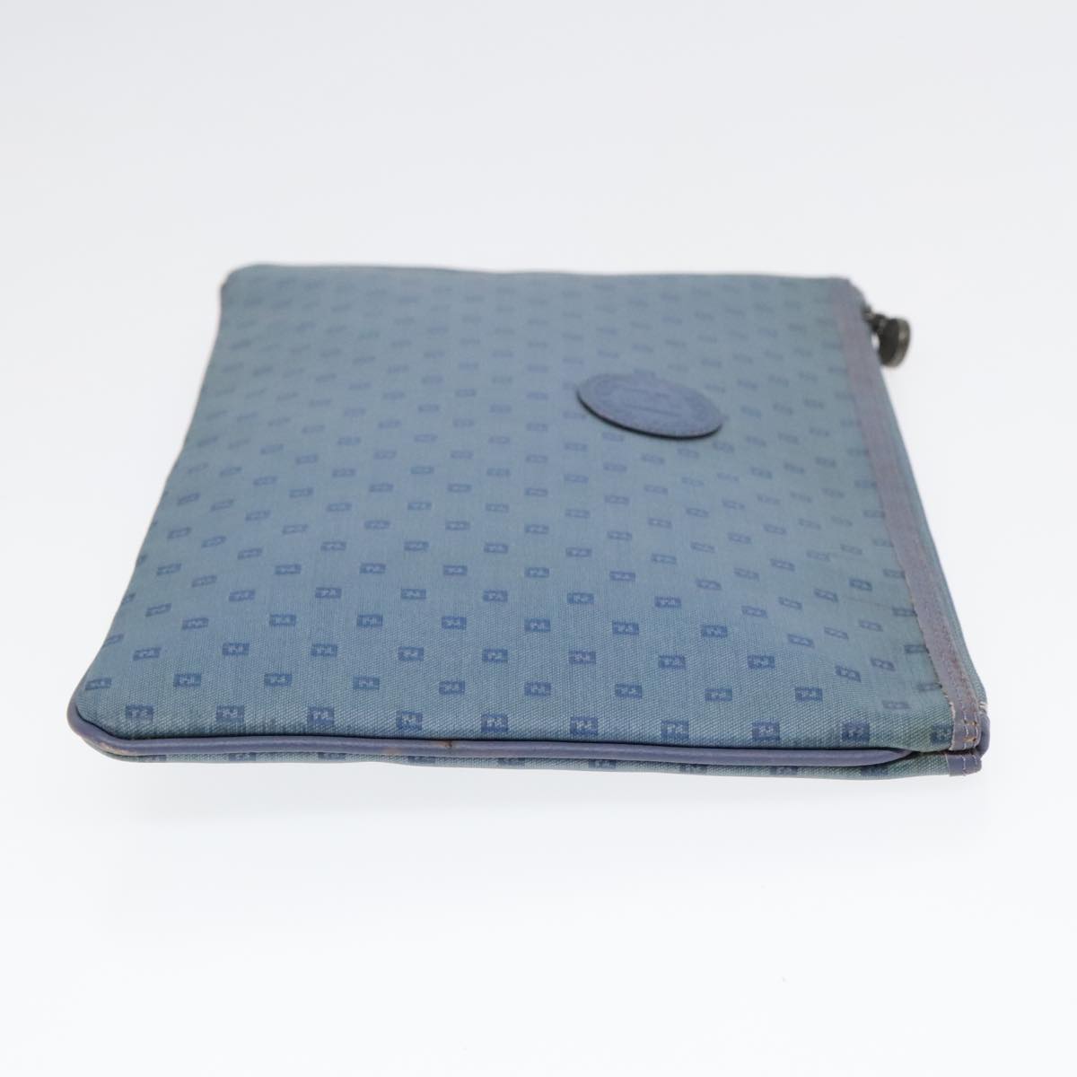 FENDI Clutch Bag PVCCanvas Blue 90806