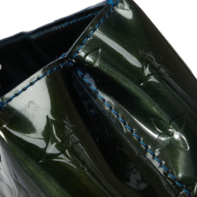 Louis Vuitton Monogram Vernis Wilshere PM Handbag M93684 Blue Green Patent Leather  Louis Vuitton