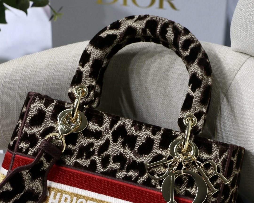 GLAMI MeGLAMIum Lady D-Lite Bag, Leopard Brown Handbags, Crossbody Bags, 24cm CD