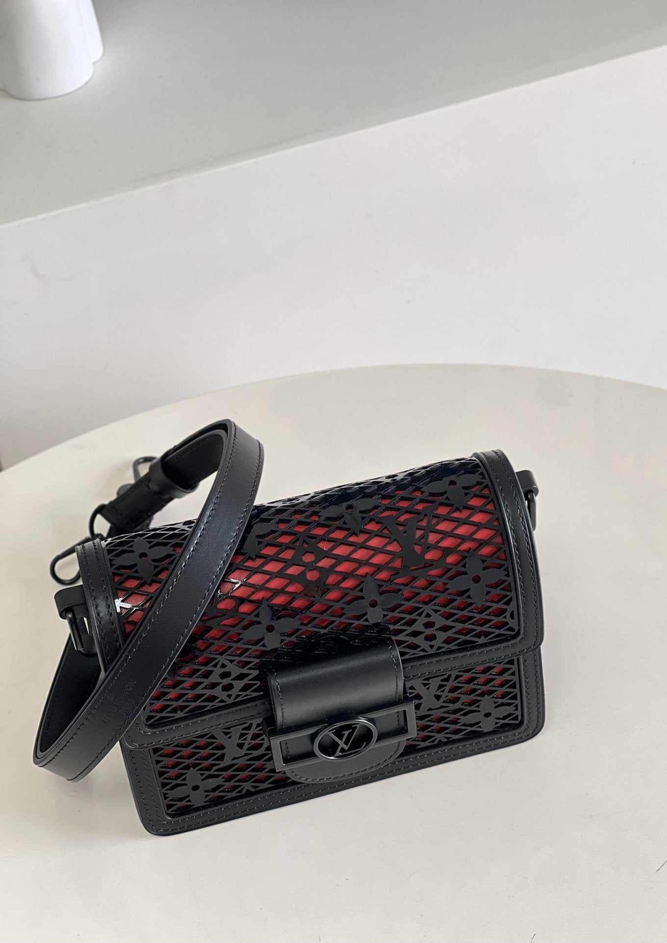 LV Limited Mini Dauphine Bags By Nicolas GhesquiÃƒÂ¨re With Monogram LaGLAMI Black For Women 20cm LV M20595