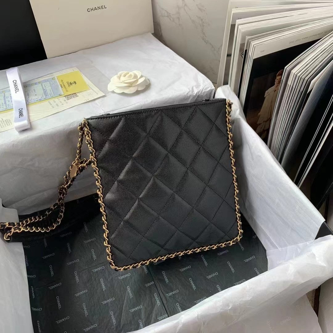 CHLSmall Shopping Bag Black For Women Bags 9.1in/23cm AS3470 B08850 94305