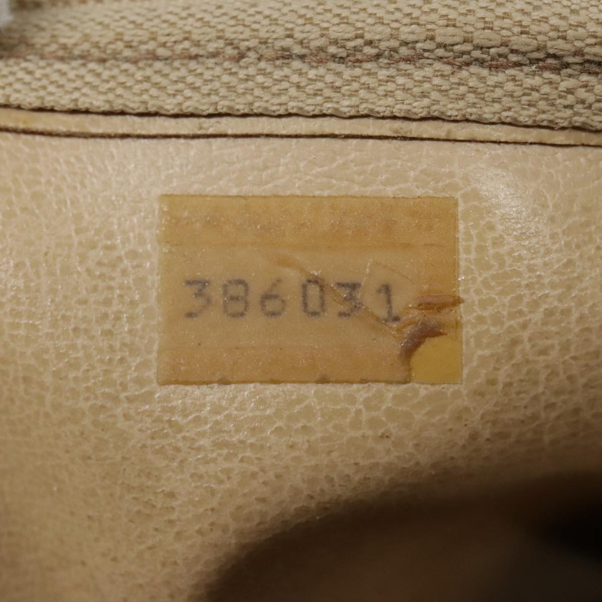 CHANEL Matelasse Chain Shoulder Bag Lamb Skin Beige Gold CC 91313