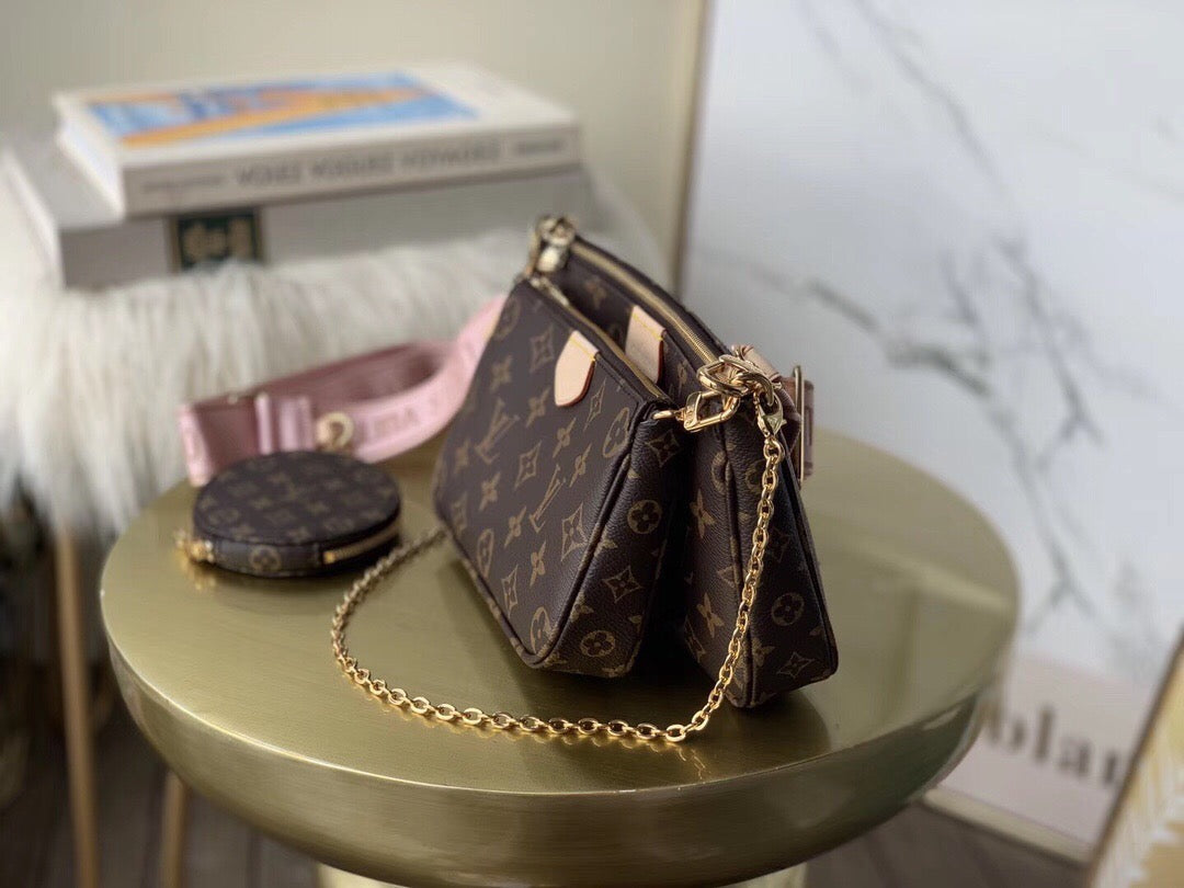 LV Multi Pochette AcGLAMIssoires Monogram Canvas For Women,  Shoulder And Crossbody Bags 24cm LV M44840