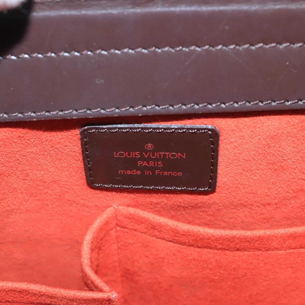 LOUIS VUITTON Damier Ebene Thaliasaw Hand Bag N51284 LV 91558