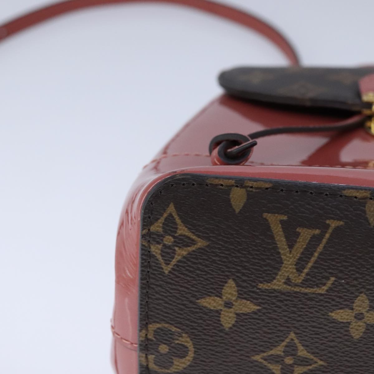 LOUIS VUITTON Monogram Vernis Hot Springs Backpack Pink M53545 LV 91559A