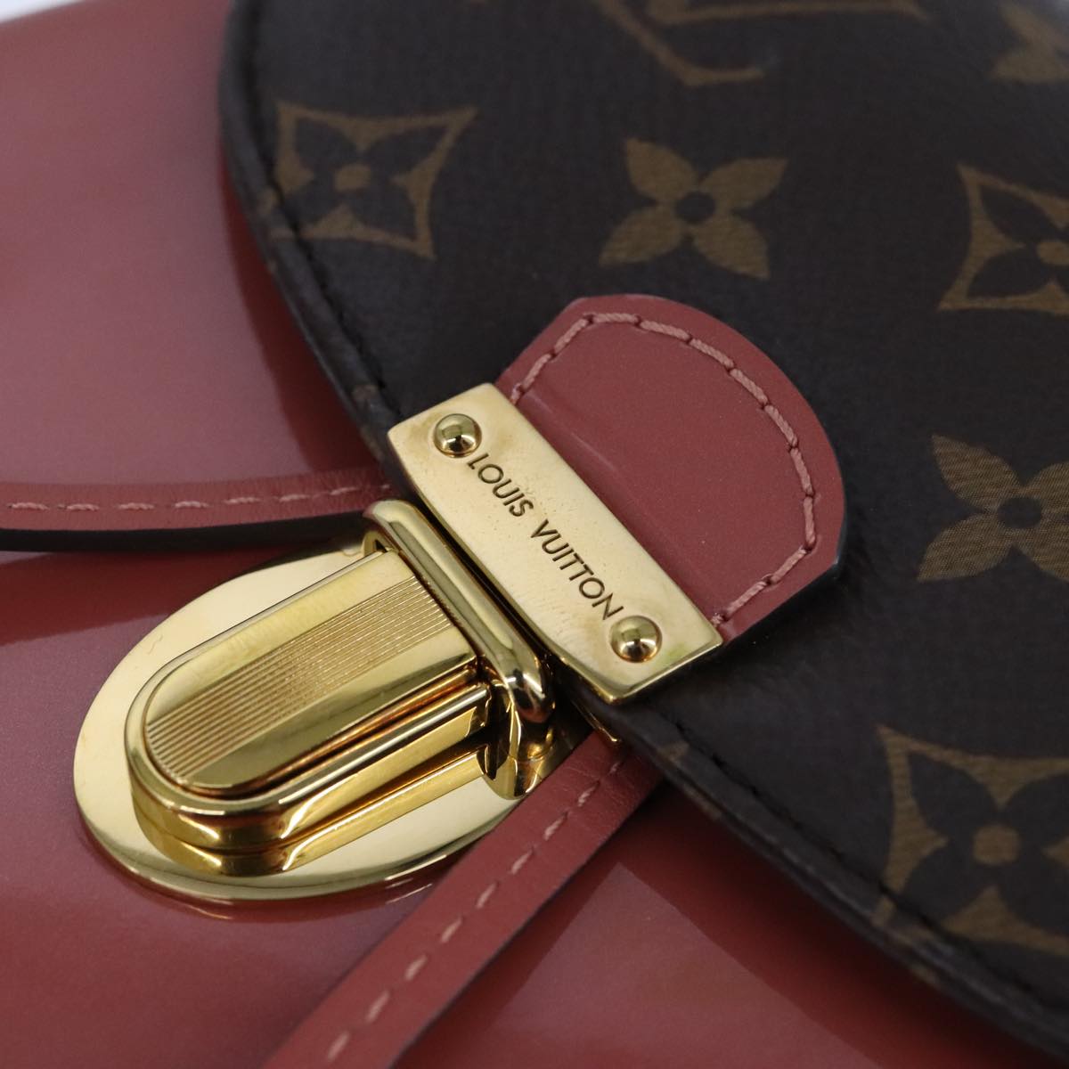 LOUIS VUITTON Monogram Vernis Hot Springs Backpack Pink M53545 LV 91559A