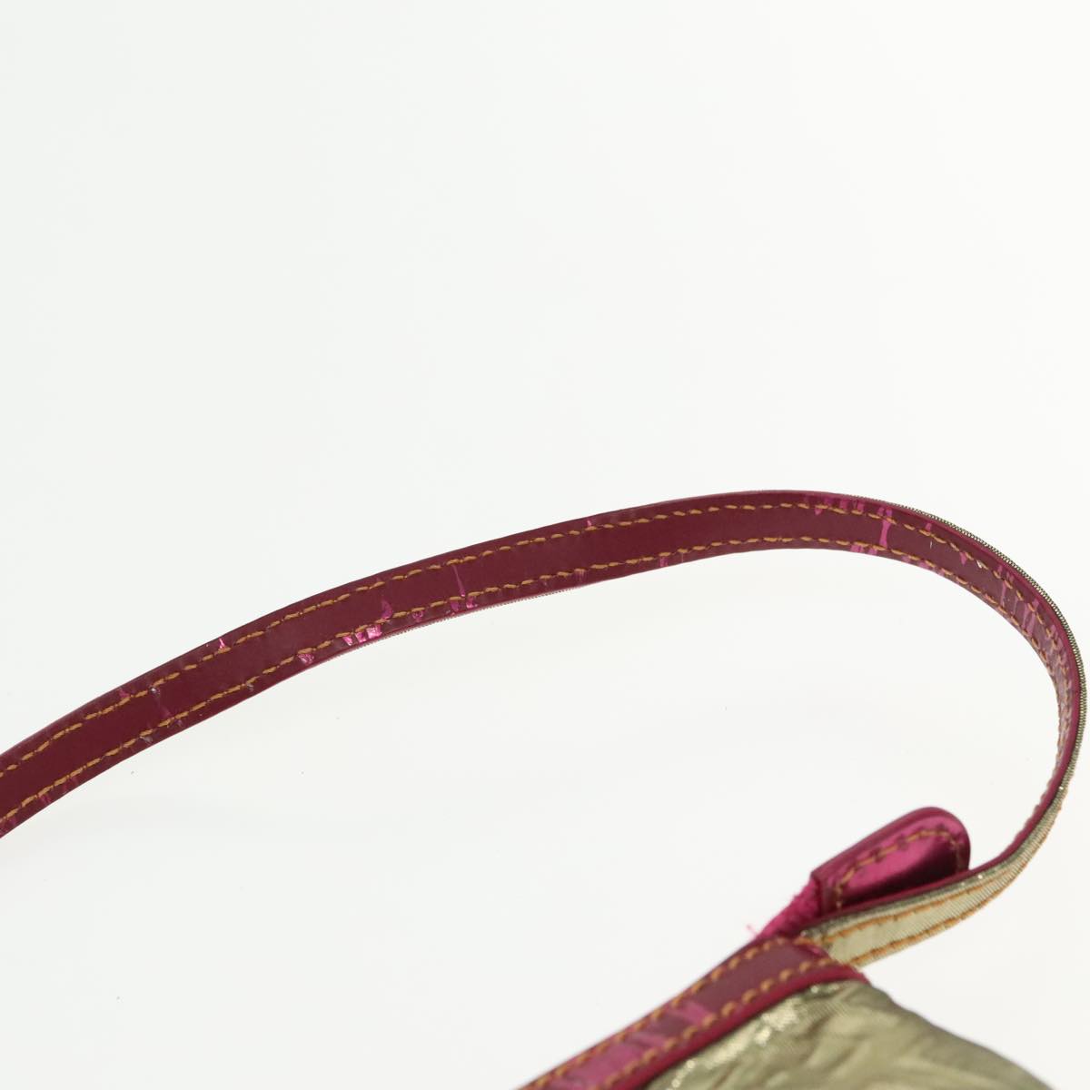 FENDI Zucchino Canvas Accessory Pouch Gold 91634