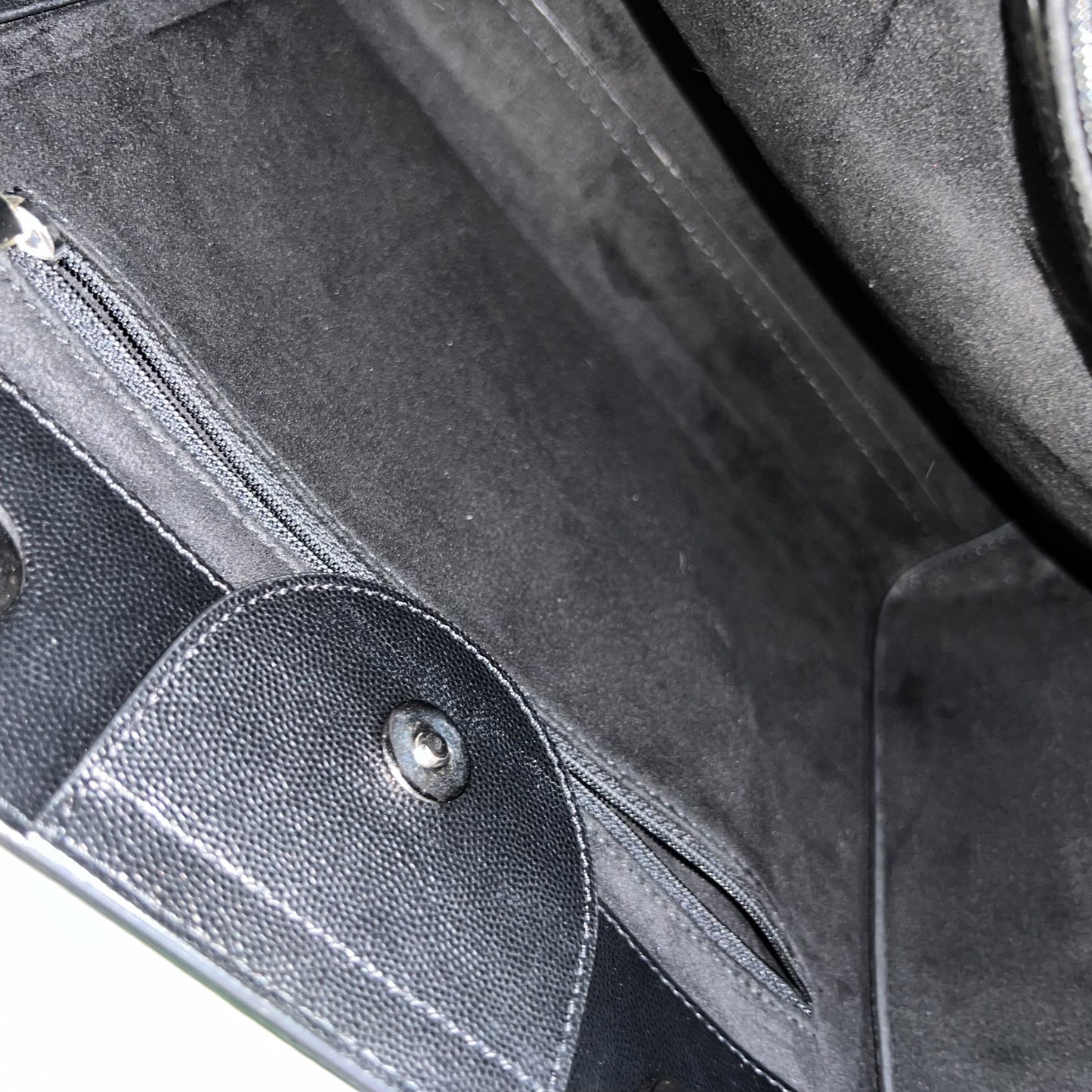 GLM-Small / Medium Deauville Tote in Black Caviar and SHW