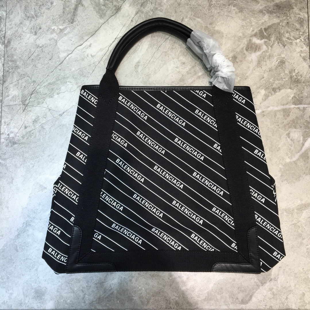 Balen Navy MeGLAMIum Cabas Tote Bag In Black, For Women,  Bags 14.1in/36cm