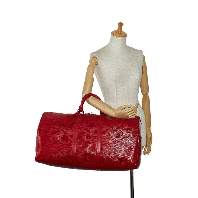 Louis Vuitton Louis Vuitton M42957 Boston Bag Leather Castilian Red
