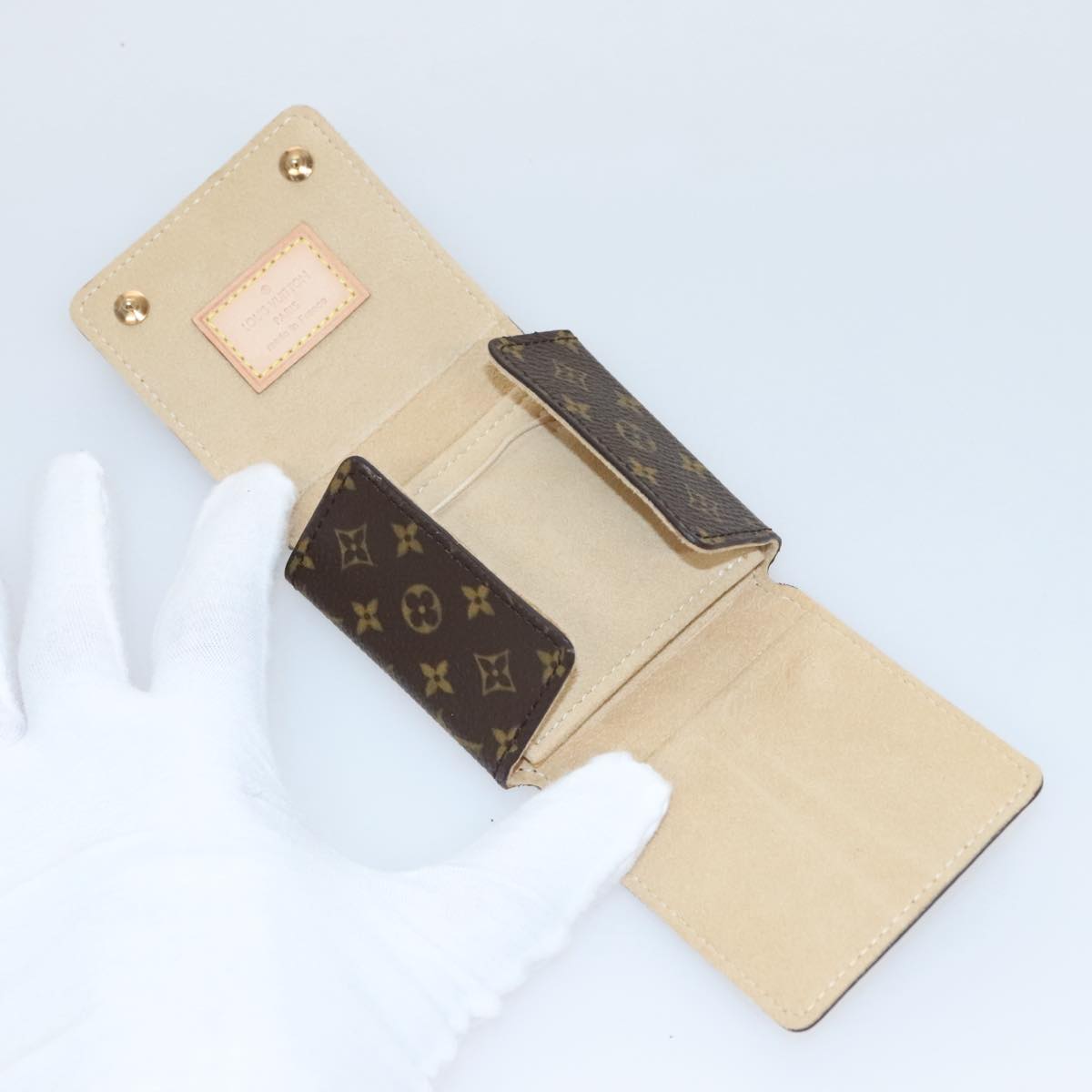 LOUIS VUITTON Monogram Jewelry case Jewelry Box LV 92878