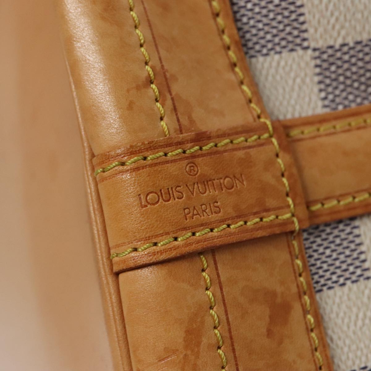 LOUIS VUITTON Damier Azur Noe Shoulder Bag N42222 LV 93058
