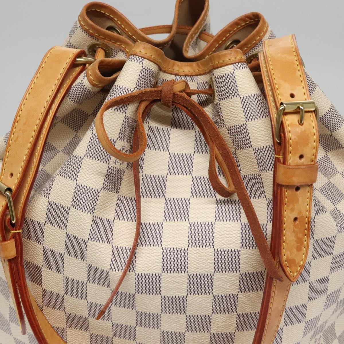 LOUIS VUITTON Damier Azur Noe Shoulder Bag N42222 LV 93058