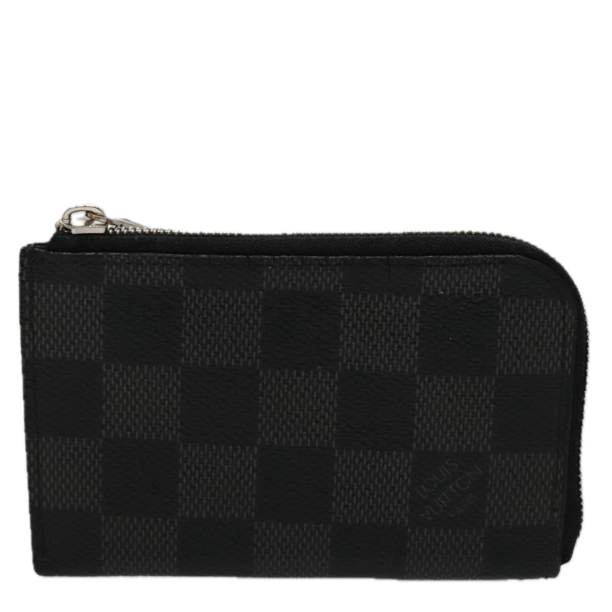 LOUIS VUITTON Damier Graphite Porte Monnaie Coin Purse N61237 LV 93272