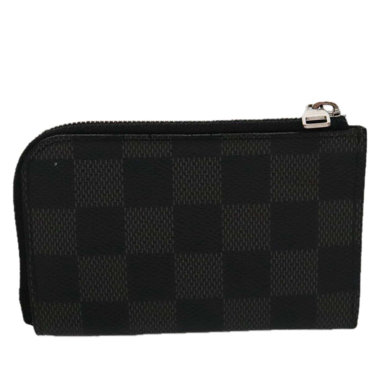 LOUIS VUITTON Damier Graphite Porte Monnaie Coin Purse N61237 LV 93272