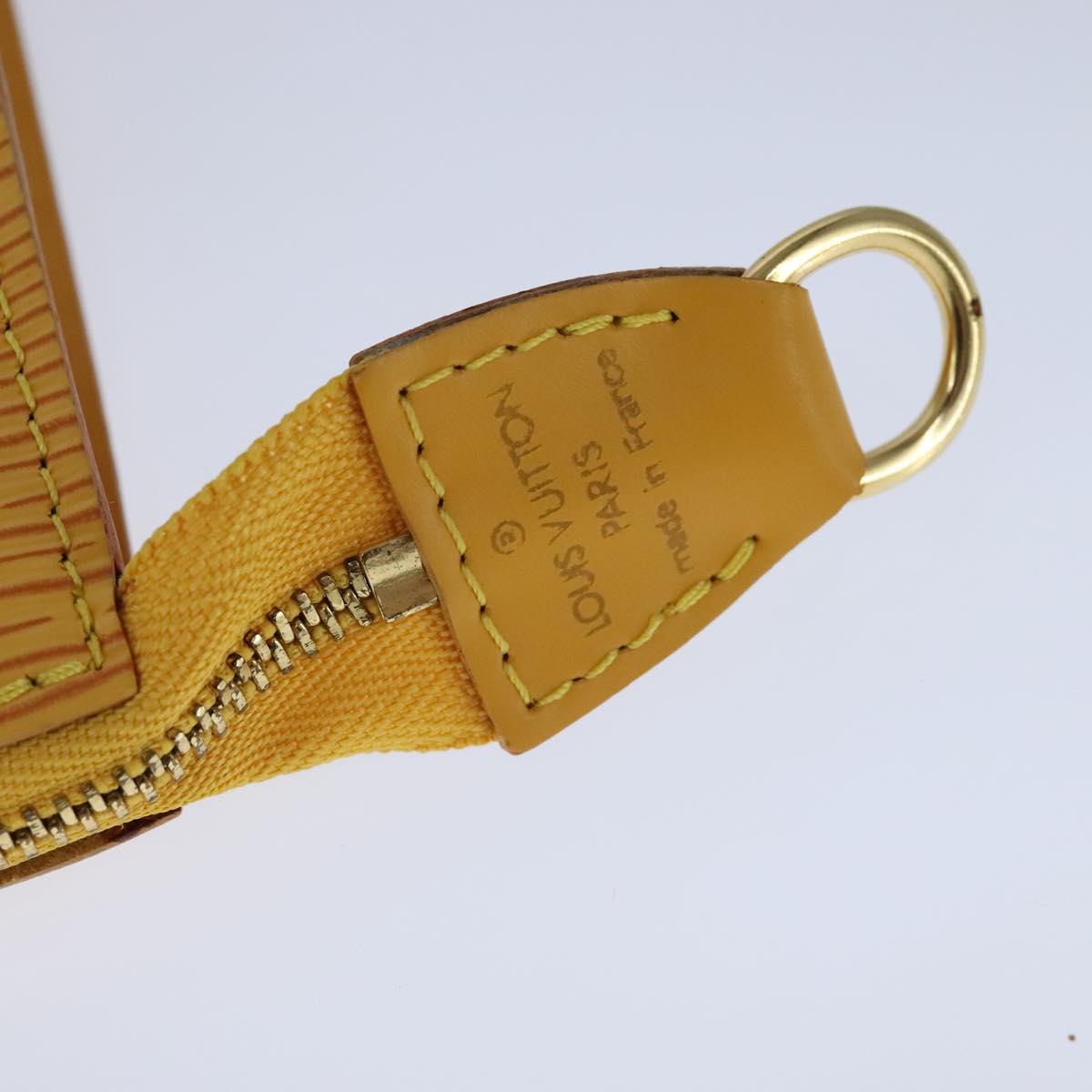 LOUIS VUITTON Epi Pochette Accessoires Pouch Yellow M52989 LV 93274