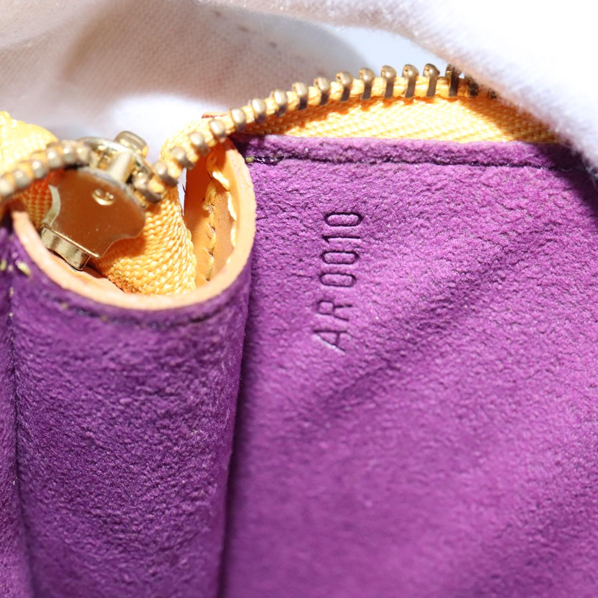 LOUIS VUITTON Epi Pochette Accessoires Pouch Yellow M52989 LV 93274