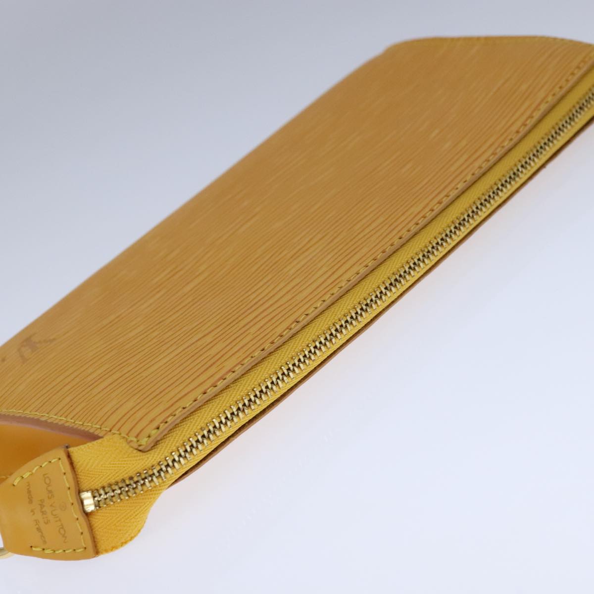 LOUIS VUITTON Epi Pochette Accessoires Pouch Yellow M52989 LV 93274