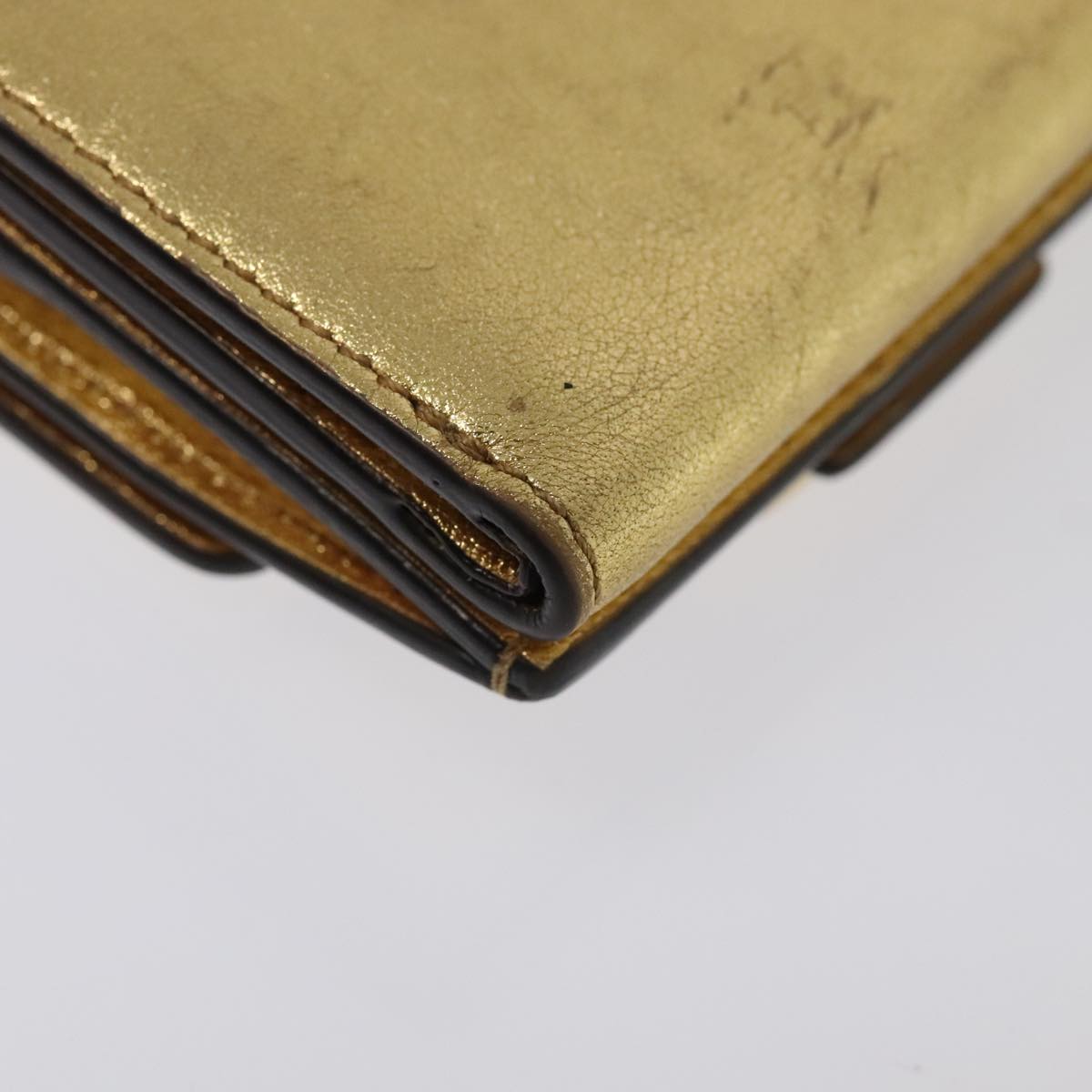 FENDI Zucca Canvas Wallet Gold Tone 8M0395 93704