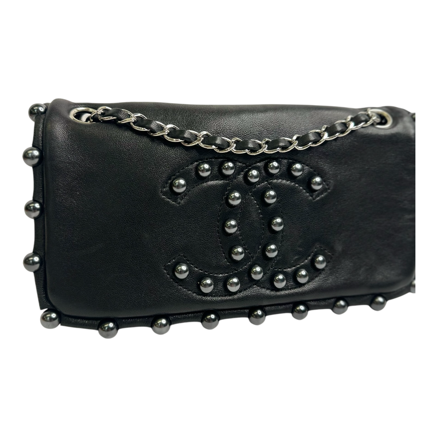 Chanel Lambskin Pearl Obsession Flap Black
