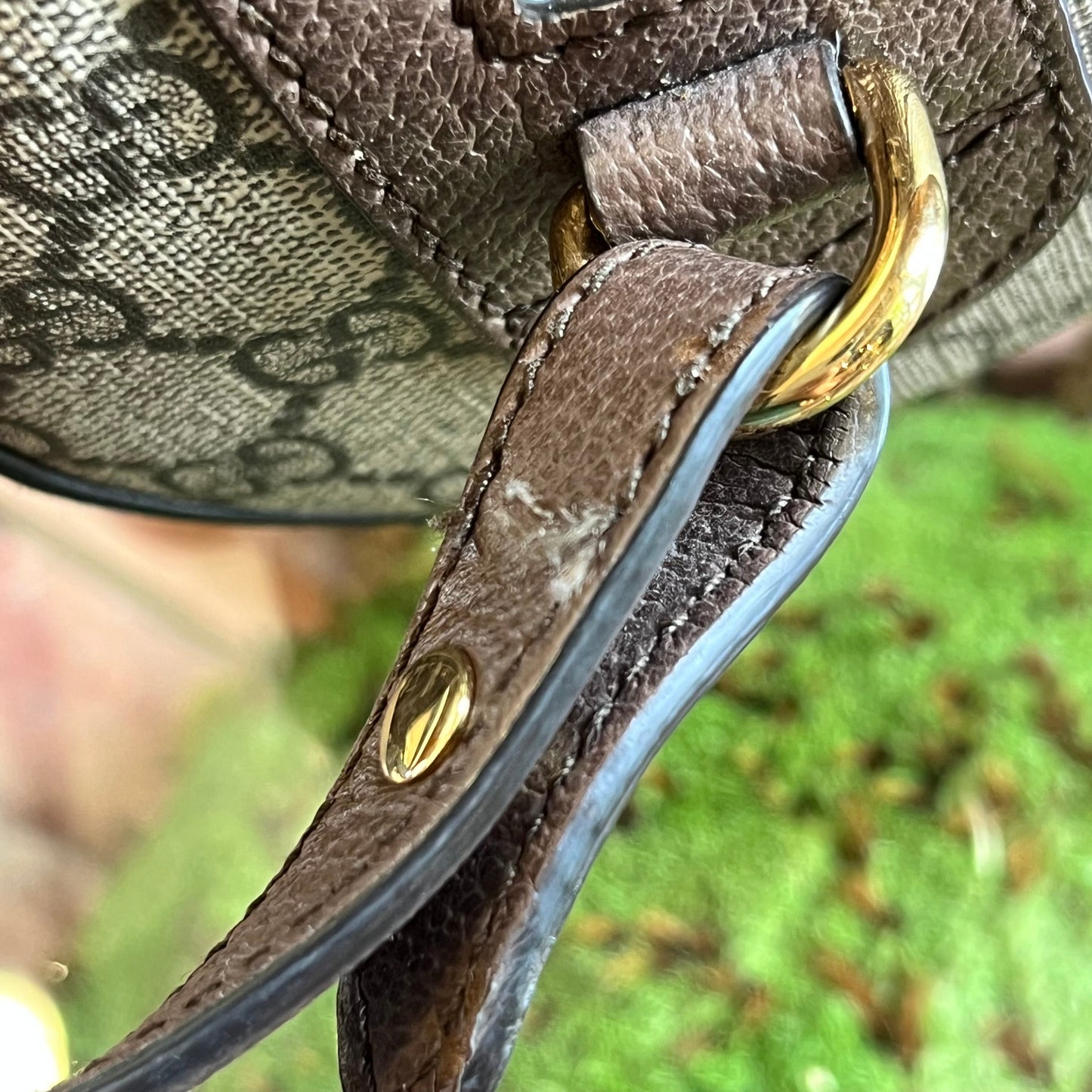 GUCCI Ophidia Boston GG Supreme Monogram Web Satchel
