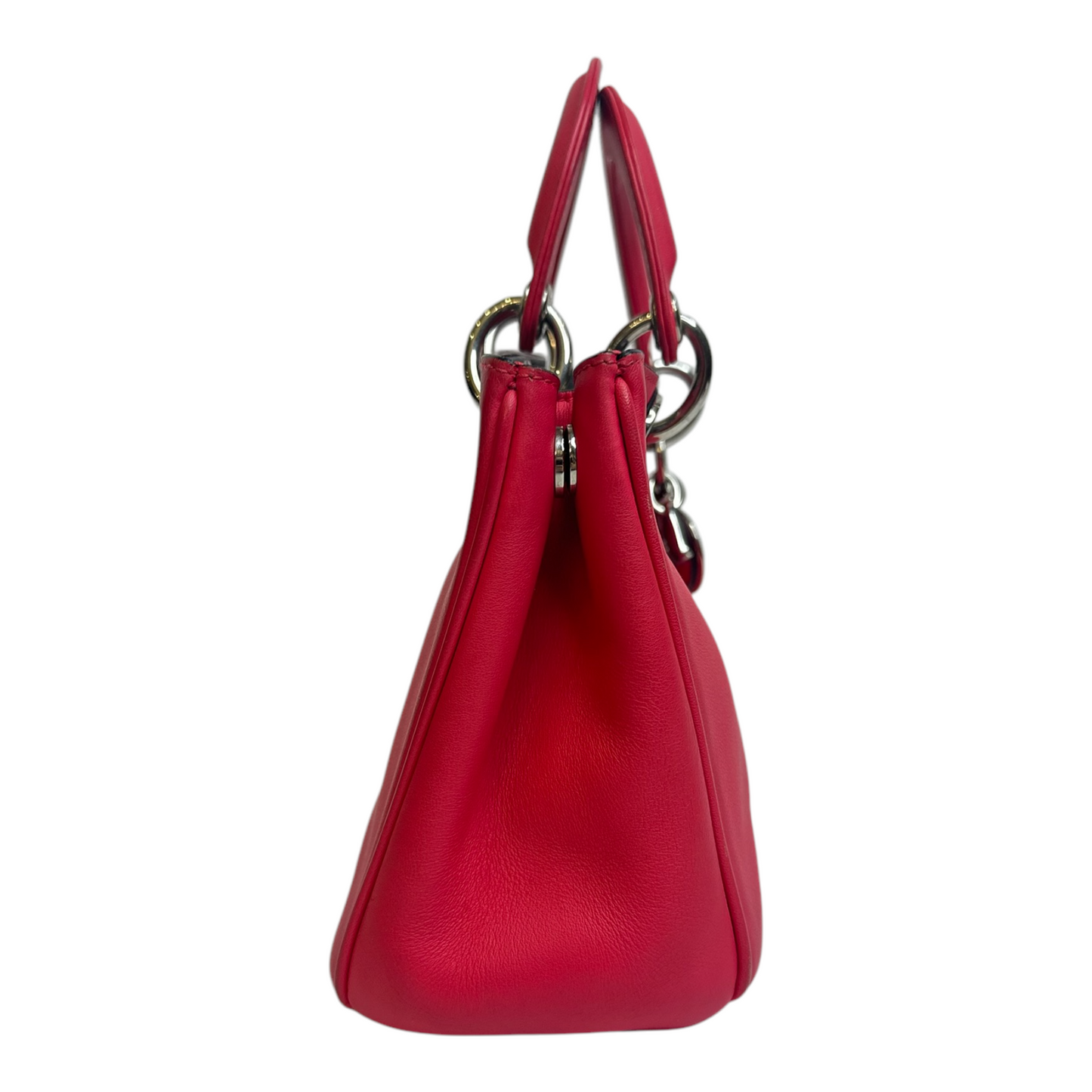 Christian Dior Fuchsia Leather Mini Diorissimo Tote
