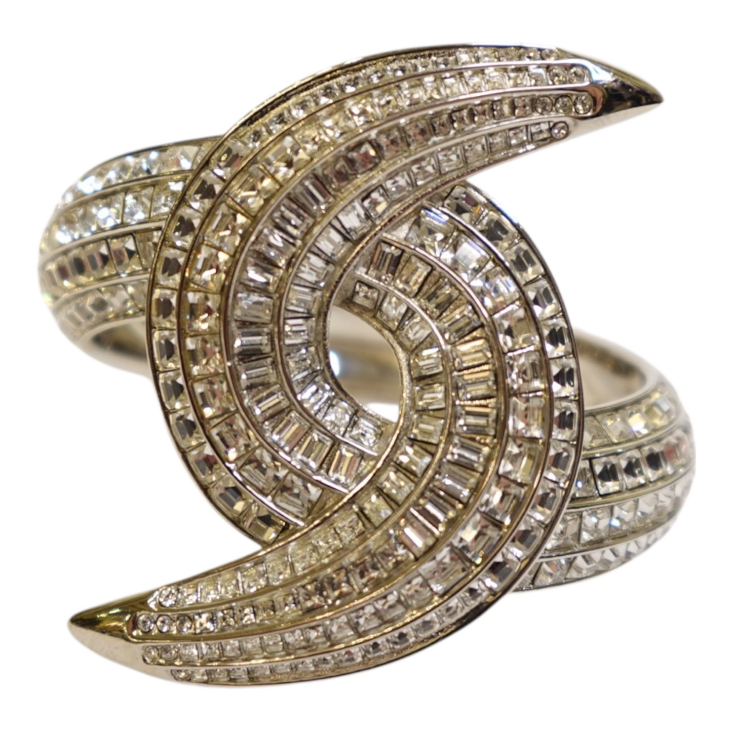 Chanel CC Crystal Cuff Bracelet