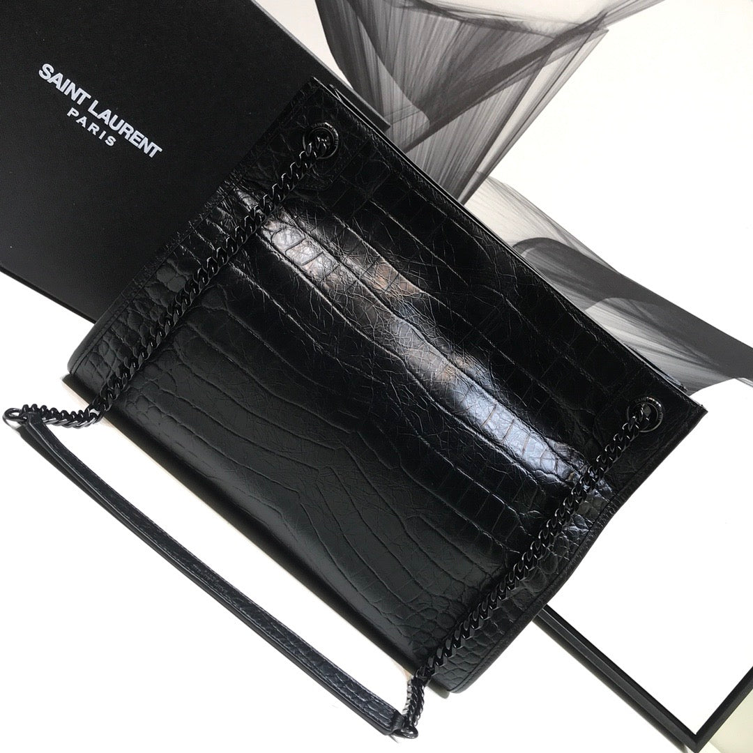 GLAMI Niki MeGLAMIum Shopping Bag Black For Women 12.6in/32cm YSLÃ‚Â 