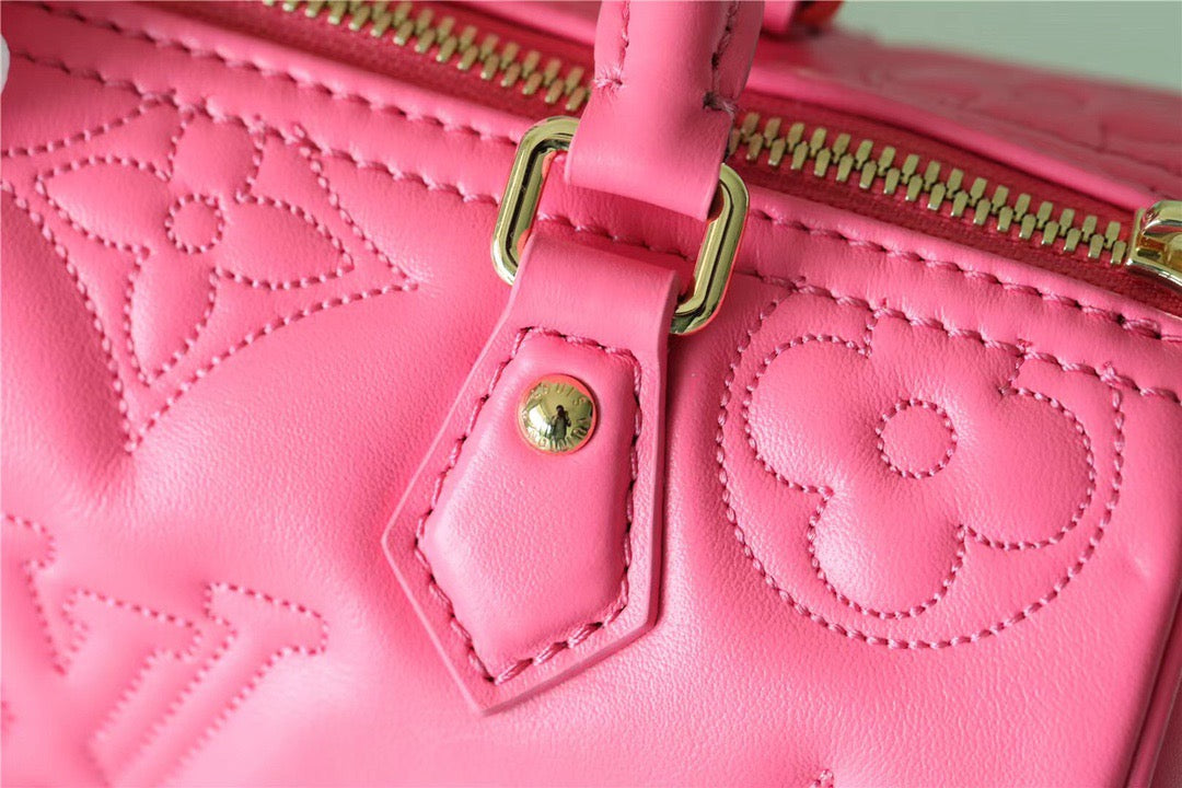 LV Papillon GLAMI Bag Classic Monogram For Women 20cm Dragon Fruit Pink LV M59826