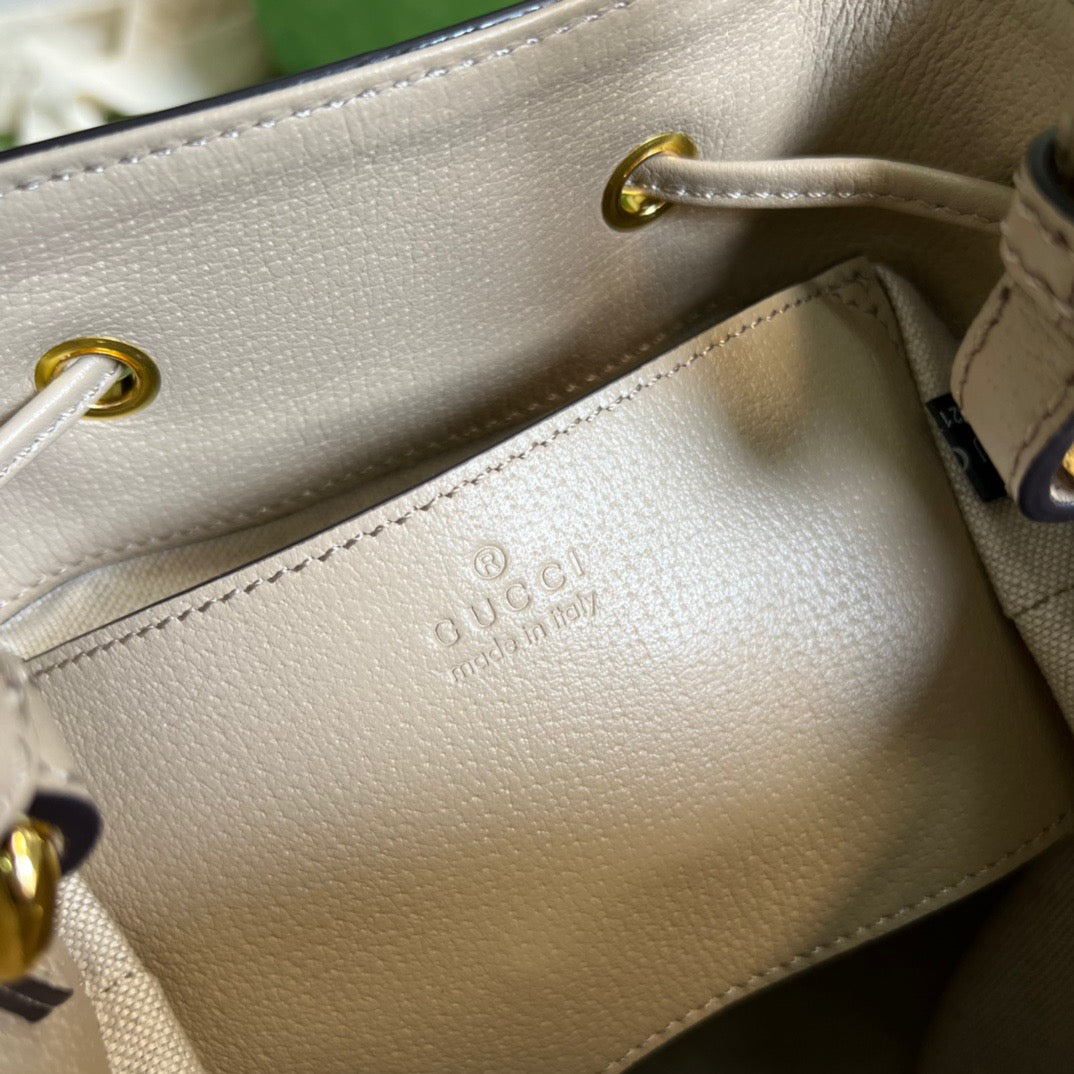 gg Ophidia Small gg Bucket Bag White For Women, Women’s Bags 10in/25cm gg ‎