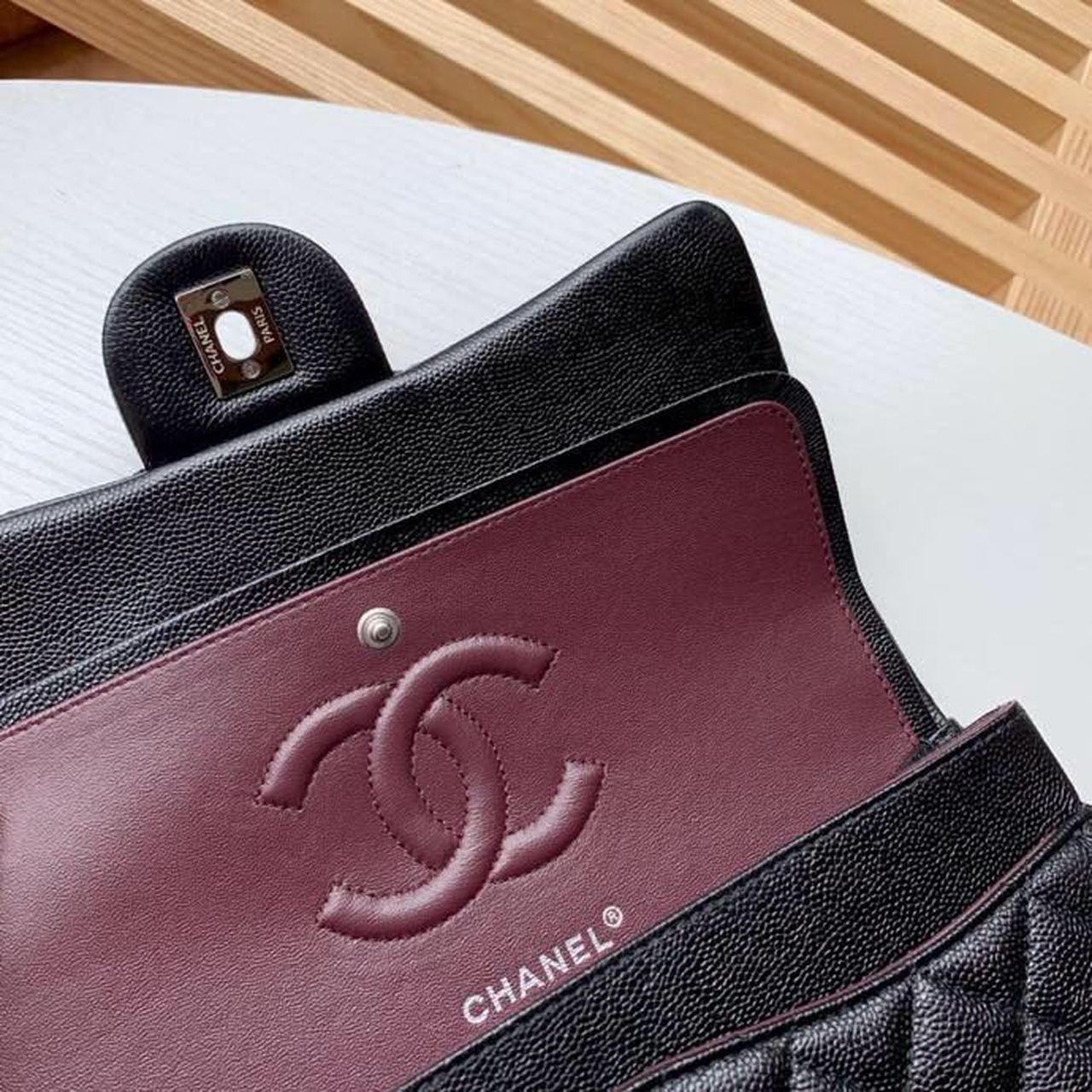 CHL Classic Handbag Silver Hardware BlackÃ‚Â For Women Bags, Shoulder And Crossbody Bags 10.2in/26cm A01112