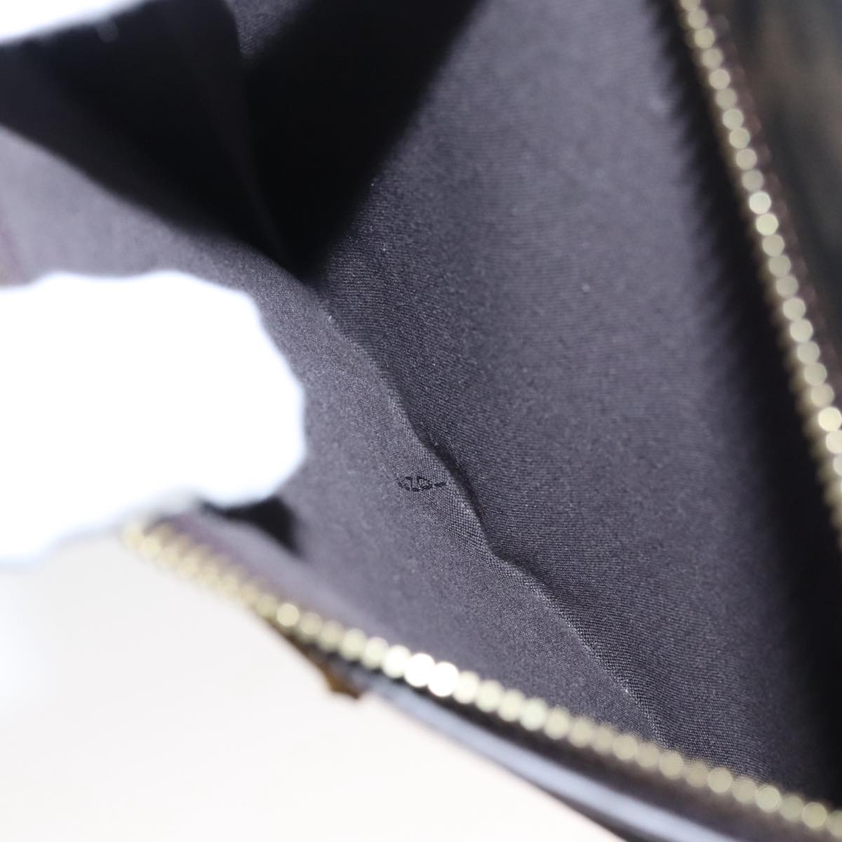 FENDI Zucca Canvas Shoulder Bag Black Brown gold 94296